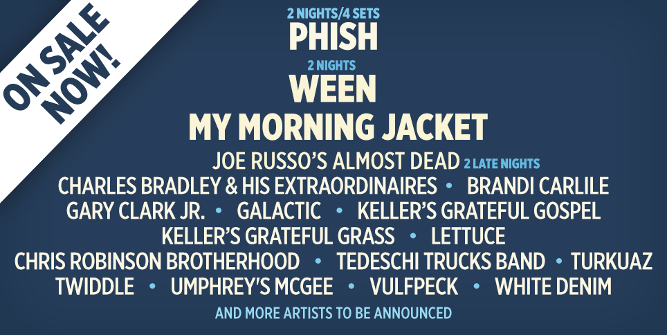 Phish, Ween, My Morning Jacket to Headline 2016 LOCKN’ Festival