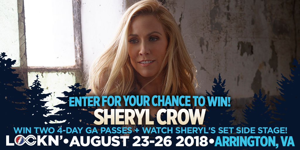 Win Two 4-Day GA Passes + Watch Sheryl Crow’s Set Side Stage!